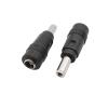 10/5Pcs DC pl;/UG Jack Adapter Converter 5.5mm x 2.1mm Female to 5.5 x 2.5 mm Male DC Power Connector Fit Compatible Travel Lap/top Ch/ARG-ing(5Pcs) view 2