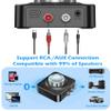 KAIY Bluetooth Receiver for Home Stereo, Bluetooth to RCA Adapter for Old Receiver with 3D Surround, Low Latency 3.5mm Audio Adapter for Old Speakers/Vintage Stereo, Support TF Card Play Music view 3