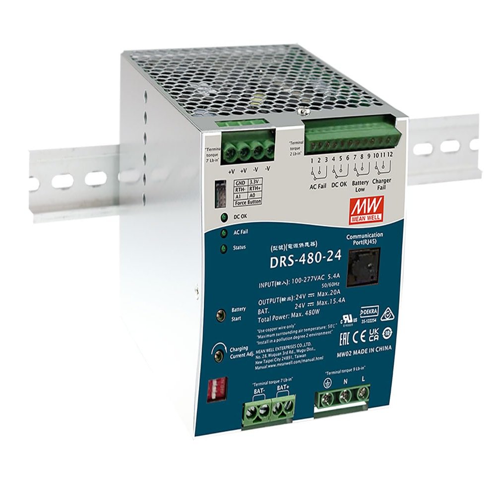 Mean Well DRS-480 Series DRS-480-24 480W All-in-One Intelligent Security Power (DRS-480-24)