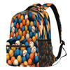 18 In Backpack for Men Women, Baseball Print Ball Theme Large Capacity Backpack Hiking Travel Laptop Back Pack Casual Daypack view 1