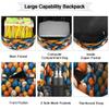 18 In Backpack for Men Women, Baseball Print Ball Theme Large Capacity Backpack Hiking Travel Laptop Back Pack Casual Daypack view 3