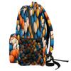 18 In Backpack for Men Women, Baseball Print Ball Theme Large Capacity Backpack Hiking Travel Laptop Back Pack Casual Daypack view 4