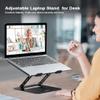 Aoviho Adjustable Laptop Stand Bundle with Tablet Stand for Desk (Black) view 4
