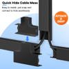 126in Cord Hider Kit, Wire Hiders for TV on Wall, Paintable Cable Management Kit, Wire Cover for Wall Mount TV, Hide Wires Along Wall, Black Cord Cover Wall Wire Management, 8xL15.7in W0.95in H0.55in view 4