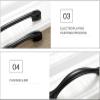YEAHSO Black Cabinet Handles Solid Aluminum Alloy Kitchen Cupboard Pulls Drawer Knobs Furniture Handle Hardware 1Pcs (Color : 14) view 4