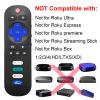 2 Pack  Replacement Remote Control for Roku TV, Compatible for TCL/Hisense Roku/Onn Roku/Sharp Roku/Element Roku/Westinghouse Roku/Philips Roku/Insignia Roku Smart TVs (Not for Roku Stick and Box) view 3