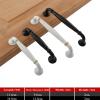 YEAHSO 1Pcs Black Cabinet Handles Solid Aluminum Alloy Kitchen Cupboard Pulls Drawer Knobs Furniture Handle Hardware (Color : AB21-4) view 4