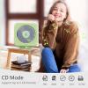 MICOCIOUS Portable CD Player with Bluetooth Desktop CD Player for Home CD Music Players with Remote Control,Timer,Built-in Dual Speakers with LED Display Home Audio Boombox FM Radio (Green) view 4