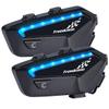 FreedConn FX Motorcycle Helmet Bluetooth Headset with Music Share, 2-10 Riders Universal Motorbike Communication Systems to 1500M with IP67 Waterproof FM, Group Intercom with Hi-FI Speakers, 2 Pack view 1
