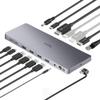 Cudy USB 3.2 Gen 2 Dual 4K 60Hz Display Docking Station, Up to 2 Monitor Display, 10Gbps USB C, 2 HDMI & Display Ports, 1000Mbps RJ45 Port, 100 Watts PD, 150 Watts PSU, DisplayLink, CS700 view 2