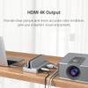 USB C HUB with Adjustable Stand Holder Type C to USB3.0 RJ45 PD Dock HDMI-Compatible Adapter Splitter for PC Accessories view 4