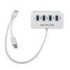 Multifunctional 4-Port USB 3.0 Hubs with Tablet Stand Holder Type-C USB Hub Power Supply Adpter Splitter for PC Laptop Computer view 1