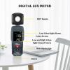 Digital Lux Meter Light Meter 3 Range Photometer Light Detector Spectrometer Meter 1-200,000 High Low Alarm Luminometer view 3