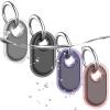 4 Pack Waterproof Compatible with Samsung Galaxy SmartTag2 Holder, TPU GPS Tracker Protective Case for Samsung Tag 2 with Keychain, Anti-Scratch Smart Tag 2 Case (White Black Pink Purple) view 1