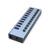 Aluminum Alloy 11-Port USB3.0 Splitter 10 Port Computer Extended USB HUB 1 Port Fast Charging External 12V4A Power Supply view 1