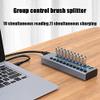 Aluminum Alloy 11-Port USB3.0 Splitter 10 Port Computer Extended USB HUB 1 Port Fast Charging External 12V4A Power Supply view 2