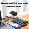 Aluminum Alloy 11-Port USB3.0 Splitter 10 Port Computer Extended USB HUB 1 Port Fast Charging External 12V4A Power Supply view 4