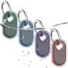 4 Pack Waterproof Compatible with Samsung Galaxy SmartTag2 Holder, TPU GPS Tracker Protective Case for Samsung Tag 2 with Keychain, Anti-Scratch Smart Tag 2 Case (Pink Blue Green Purple) view 1