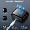 Asyin Wireless Earbuds, Bluetooth 5.3 Headphones HiFi Stereo with ENC Noise Reduction Mic, IPX7 Waterproof Bluetooth in-Ear Earphones with LED Charging Display Case, for Smart Phone Laptop Sports view 4