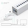 Aluminum 13 Port Multi USB3.0 HUB Splitter with 12V/5A Independent Power Supply 2 Charging Port view 4