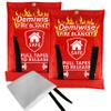 Demiwise 2-Pack Fire Blanket - Large Fiberglass Fire Blanket Fire Suppression Blanket - Fire Blankets Emergency for People - Fire Safety Blanket with Emergency Whistles - Fireblanket for Kitchen, Home view 1