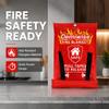 Demiwise 2-Pack Fire Blanket - Large Fiberglass Fire Blanket Fire Suppression Blanket - Fire Blankets Emergency for People - Fire Safety Blanket with Emergency Whistles - Fireblanket for Kitchen, Home view 2