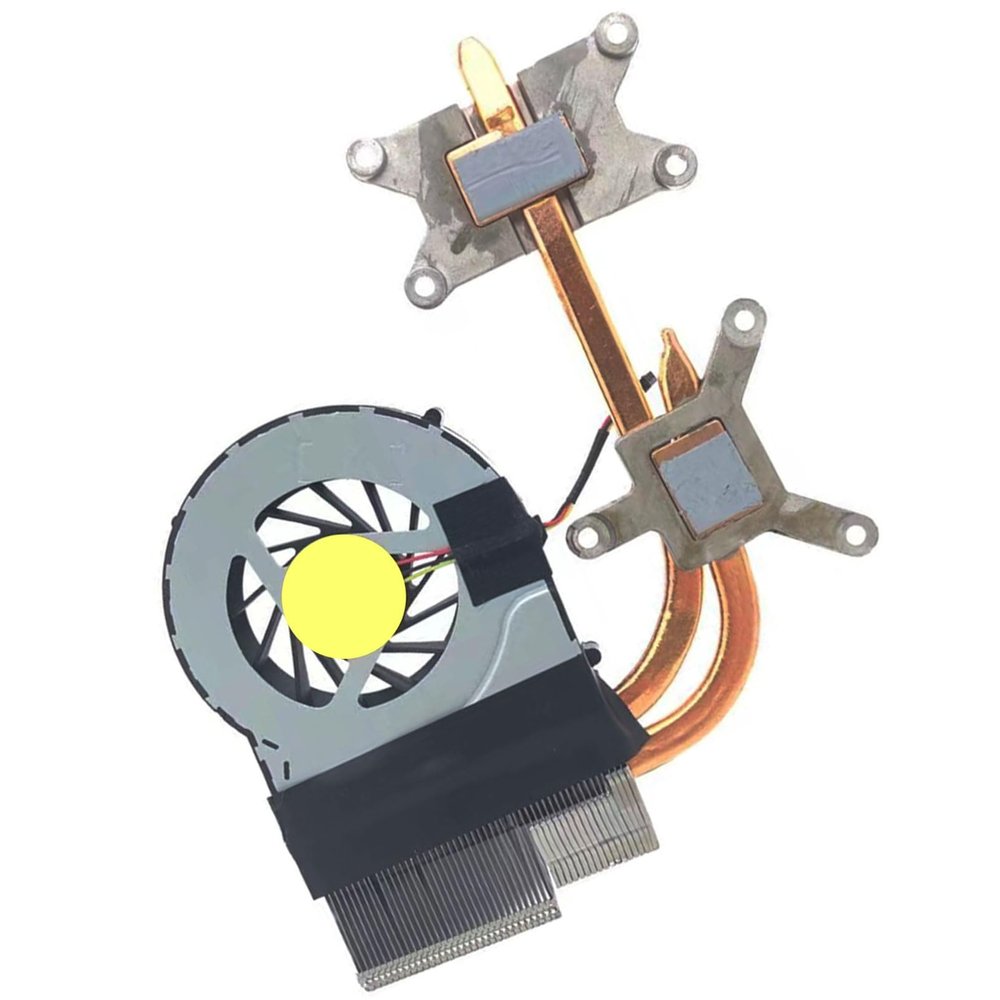 637610-001 CPU Heatsink with Fan Replacement for HP DV7-3000 DV7-4000 DV7T-4000 DV6-4000 DV6T-4000 DV6-3000 DV6T-3000 Dv7-4100 Dv7-4200 Dv7-4300 Dv7t-4100 Dv7t-4200 HSTNN-Q47C Laptop 5V 0.5A 3PIN