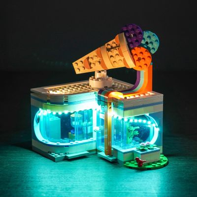 BrickBling LED Light Kit Compatible with Lego Ice-Cream Shop Building Set, Creative Light Compatible with Lego 60363-No Model Included