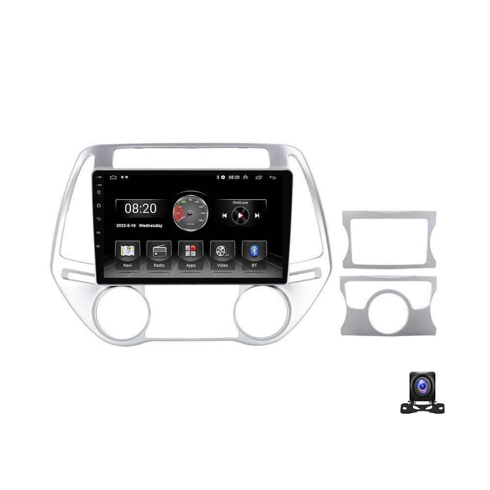 EsaSam Android 11 Car Stereo GPS Navigation Head Unit for Hyundai i20 2012~2014 Car Radio with 720P AHD Backup Camera Supports Bluetooth WiFi SWC 1080P Video FM Radio Auto Carplay,Y2 2g+32g