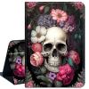 Case for 6.8" Kindle Paperwhite (11th Generation-2021) and Kindle Paperwhite Signature Edition,Slim Lightweight Smart Shell Stand Cover with Auto Wake/Sleep,Rose Flower Skull view 1