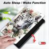 Case for 6.8" Kindle Paperwhite (11th Generation-2021) and Kindle Paperwhite Signature Edition,Slim Lightweight Smart Shell Stand Cover with Auto Wake/Sleep,White Tiger/Butterfly view 4