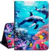Case for 6.8" Kindle Paperwhite (11th Generation-2021) and Kindle Paperwhite Signature Edition,Slim Lightweight Smart Shell Stand Cover with Auto Wake/Sleep,Deep Sea Corals Dolphin view 1