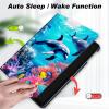 Case for 6.8" Kindle Paperwhite (11th Generation-2021) and Kindle Paperwhite Signature Edition,Slim Lightweight Smart Shell Stand Cover with Auto Wake/Sleep,Deep Sea Corals Dolphin view 4