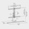 WALDOR Universal TV Stand Universal TV Base Desktop Height-Adjustable TV Stand 37""-75"" Metal TV Rotating Bracket, Holds Up to 88lbs, Max VESA 600x400mm Wall Mounted TV Stand (Color : Black) view 2