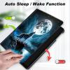 Case for 6.8" Kindle Paperwhite (11th Generation-2021) and Kindle Paperwhite Signature Edition,Slim Lightweight Smart Shell Stand Cover with Auto Wake/Sleep,Nebula/Galaxy Wolf Moon view 4