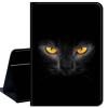 Case for 6.8" Kindle Paperwhite (11th Generation-2021) and Kindle Paperwhite Signature Edition,Slim Lightweight Smart Shell Stand Cover with Auto Wake/Sleep,Black Cat Eyes view 1