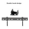 WALDOR Universal TV Stand Wall-Mounted TV Bracket Low Profile Wall Fixed TV Stand with Anti-Dropping Corners and Double Hooks for Most 26-80 Inch Flat Screen TVs Wall Mounted TV Stand (Size : L) view 4