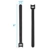 InstallerParts Cable Management Hook and Loop Wrap Strap 1/2" Width, Black, 8'', 500pc view 3