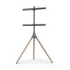WALDOR Universal TV Stand Floor TV Stand Mount Screen 360Rotating Mobile TV Stand 3 Beech Feet Universal Swivel TV Stand for 43-65inch TVsHold Up to 70lbs Wall Mounted TV Stand (Size : L) view 1