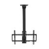 Universal TV Stand Electric Ceiling TV Bracket Intelligent Remote Control Automatic Lifting TV Ceiling Rack Sturdy Steel Adjustable TV Mount for Most 32-70 Inch TVs Wall mounted TV stand ( Color : Bla view 1