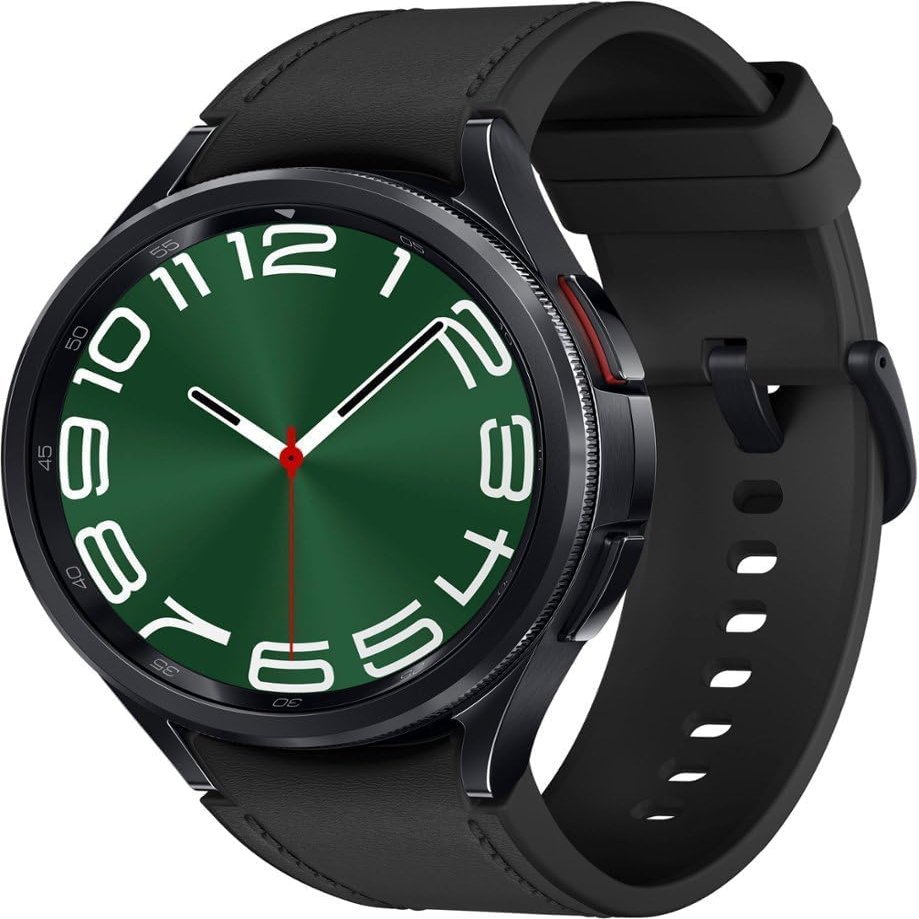 Samsung Galaxy Watch 6 Classic (47mm, GPS) 1.5" Super AMOLED, Bluetooth Smartwatch w/ Rotating Bezel, Water Resistant, BP Monitor, R960 (Black) (Renewed)