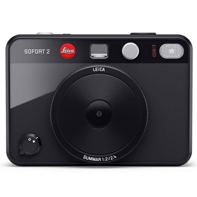 Leica Sofort 2 Digital and Instant Photo Camera with LCD Display, Two Shutter Releases, 10 Lens Effects, and Leica FOTOS App Support (Black)