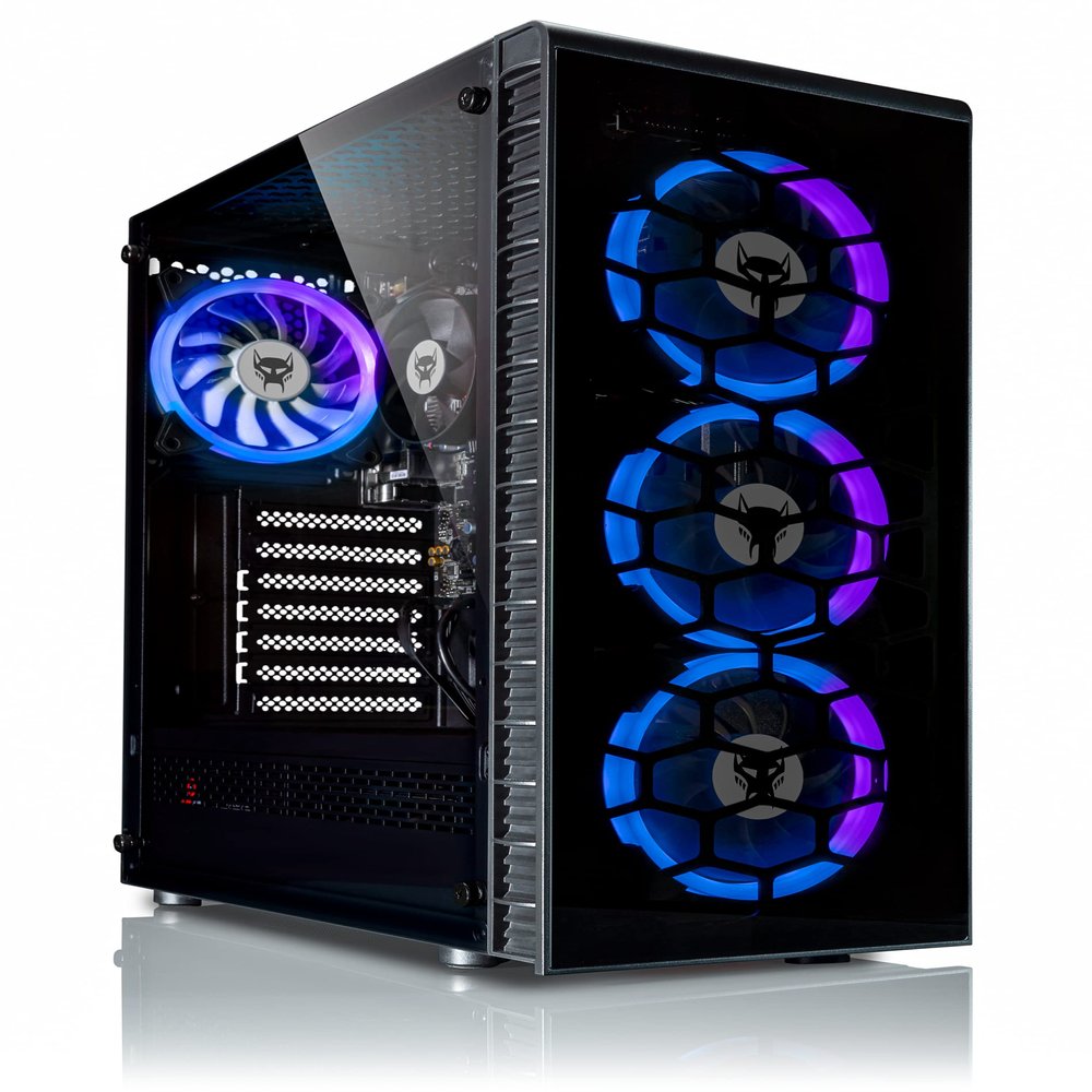BEASTCOM Q3 Essential Gaming PC, AMD Ryzen 7 8X 4.60GHz 16 Threads, 4K Vega Radeon Graphics, 16GB RAM, 1TB SSD, HDMI, WiFi, Windows 11 Pro