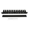 Gavigain 2U Rack Mount Cable Management,Rack Cable Management Sleeves Horizontal Rack Mount Cable Management 12 Slot Cable Management Clips Cable Rack with Panel Cover for Wall Shelf Mount view 1