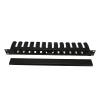 Gavigain 2U Rack Mount Cable Management,Rack Cable Management Sleeves Horizontal Rack Mount Cable Management 12 Slot Cable Management Clips Cable Rack with Panel Cover for Wall Shelf Mount view 4