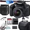 Canon EOS 2000D (Rebel T7) DSLR Camera with EF-S 18-55mm f/3.5-5.6 DC III Lens +64 GB High Speed Memory, Camera Shoulder Bag, Accessory Bundle (Renewed) view 1