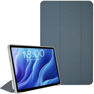AKNICI Case for TECLAST T60 Tablet 12 inch, Ultra Slim PU Leather Protective Cover Case with Auto Wake/Sleep Folding Trifold Stand Soft TPU Back Shell for TECLAST T60 Tablet 12 inch, Gray