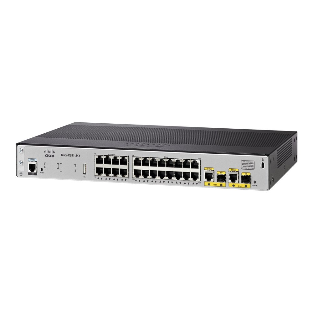 Cisco C891-24X/K9 24-Port GbE SFP Integrated Services Router (Renewed)