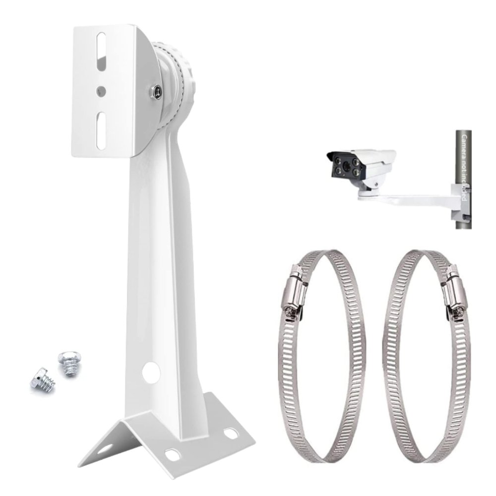 CTXSumTec Aluminum Alloy Corner Pole Mounting Bracket for Security Camera, Universal Wall Corner Mounting Bracket Holder Stand for Surveillance Camera Dahua Bullet and PTZ Cameras