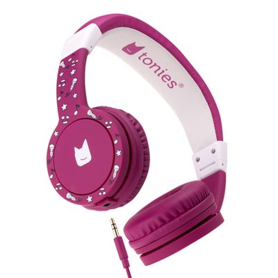 Tonies Foldable Wired Headphones for Kids - Comfortably Designed to fit On-Ear - Works with Toniebox 1 and All 3.5mm Devices - Purple